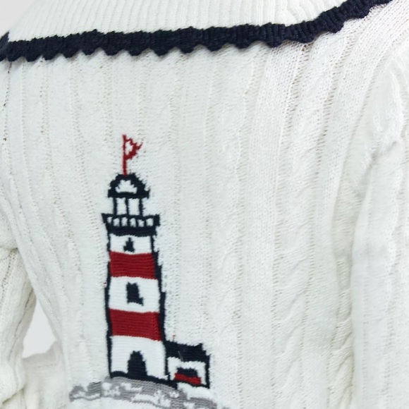 NWT Anthropologie Maeve Lighthouse Cardigan Ivory Size XL - Picture 4 of 4